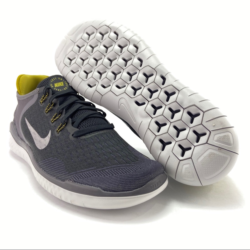 Nike Men's Free RN 2018 Black Running Shoes - Picture 9 of 10